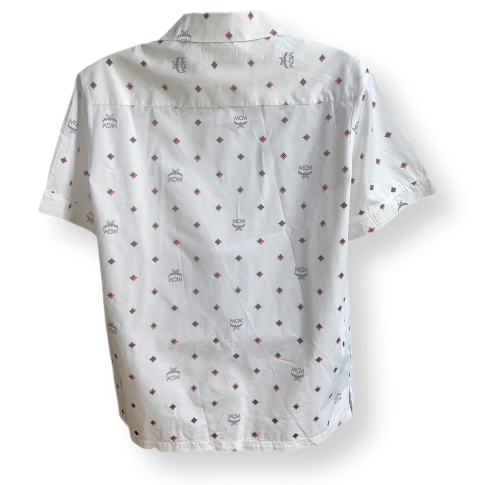 MCM | Men’s shirt size 50 | wht + blk | Good Condition - Picture 6 of 8